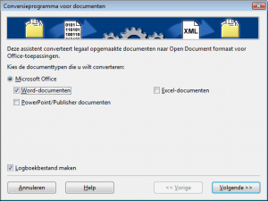 conversieprogramma voor documenten